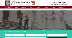 Desktop Screenshot of anntoneylaw.com